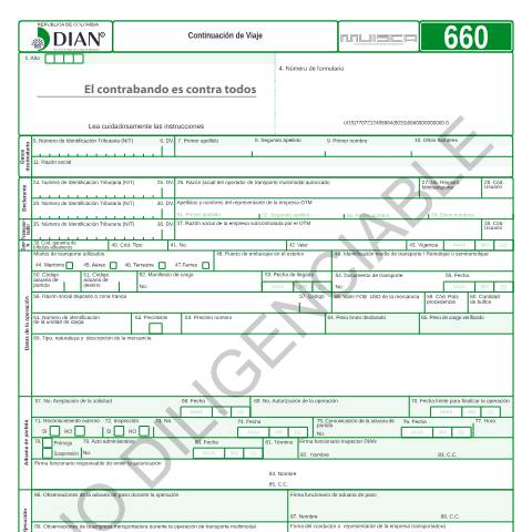 Vista previa del documento Continuación de viaje — Año 2017, Colombia (CERFA n°F660-2017)