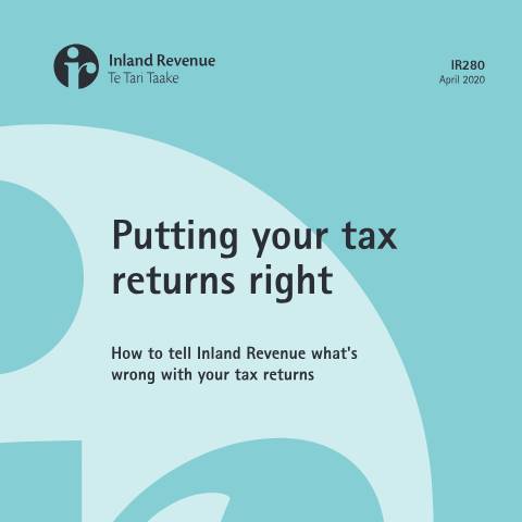 Document preview: IR280 2020 — Managing my tax, New Zealand (CERFA n°IR280)