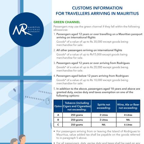 Document preview: English Version — Document, Mauritius (CERFA n°CustomsInformationEn)