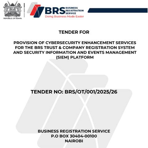 Document preview: TENDER DOCUMENT – CYBER SECURITY ENHANCEMENT-Final — Document, Kenya (CERFA n°TENDER-DOCUMENT-CYBER-SECURITY-ENHANCEMENT-Final)