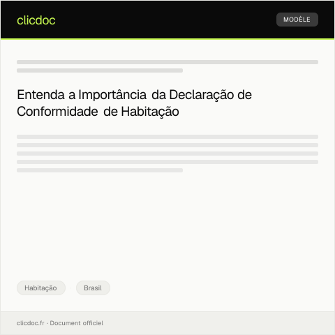 Pré-visualização do documento Declaração de Conformidade de Habitação Popular — Habitação, Brasil