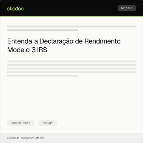 Pré-visualização do documento Declaração de Rendimento Modelo 3 IRS — Administração, Portugal