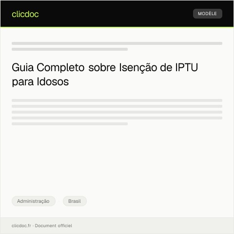 Pré-visualização do documento Declaração de isenção de IPTU para pessoa idosa — Administração, Brasil
