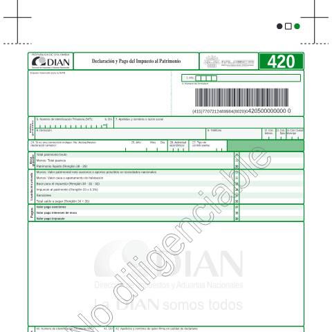 Vista previa del documento Impuesto al patrimonio — Año 2004, Colombia (CERFA n°F420-2004)