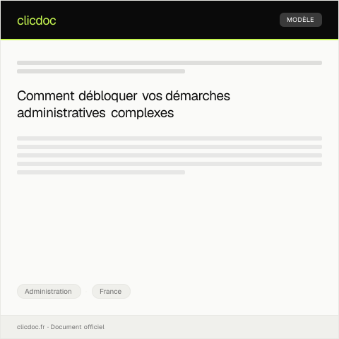 Aperçu du document Demande d’aide pour démarches administratives complexes — Administration, France
