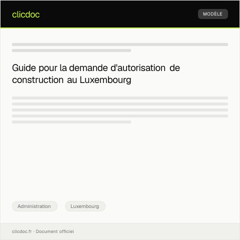 Aperçu du document Demande d’autorisation de construction ou de travaux — Administration, Luxembourg