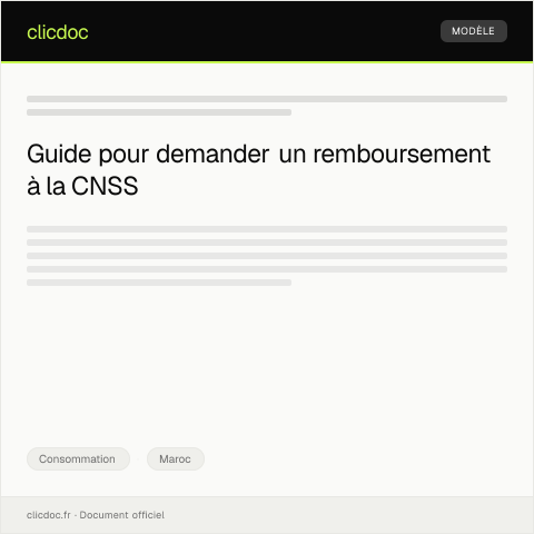 Aperçu du document Demande de remboursement suite à une erreur de facturation de la SMIT — Consommation, Maroc