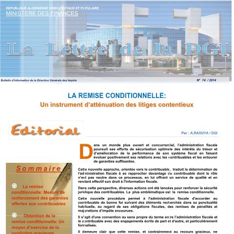Aperçu du document LDGI LA REMISE CONDITIONNELLE _f — Lettres de la DGI, Algérie (CERFA n°LDGI LA REMISE CONDITIONNELLE f)