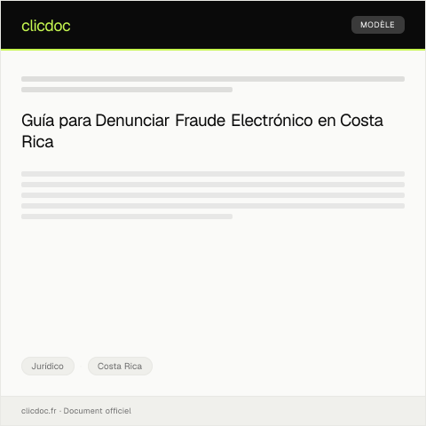 Vista previa del documento Realizar Denuncia Formal por Fraude Electrónico — Jurídico, Costa Rica