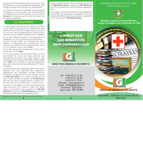 Aperçu du document depliant Impt BNC 1 — Dépliant, Côte d'Ivoire