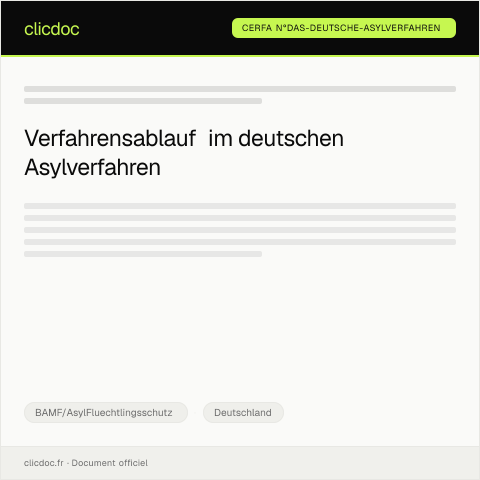 Dokumentvorschau: das-deutsche-asylverfahren — BAMF/AsylFluechtlingsschutz, Deutschland (CERFA n°das-deutsche-asylverfahren)