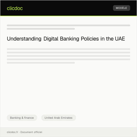 Document preview: Digital Banking Service Usage Policy Inquiry / استفسار عن سياسة استخدام الخدمات الرقمية — Banking & finance, United Arab Emirates
