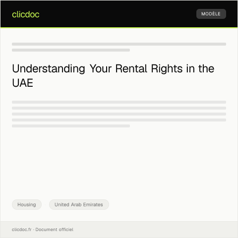 Document preview: Access Digital Guide for Rental Rights / الوصول إلى الدليل الرقمي لحقوق الإيجار — Housing, United Arab Emirates