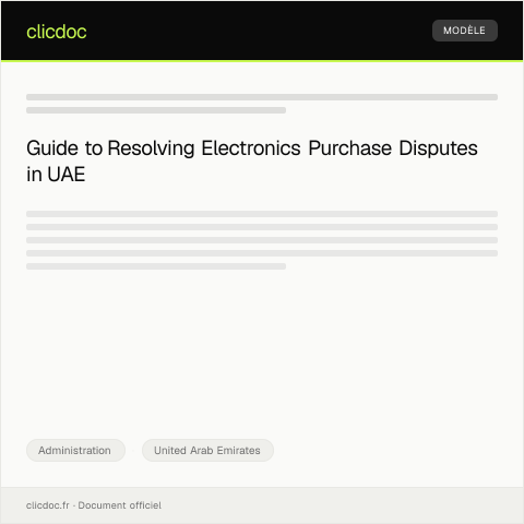 Document preview: Dispute Over Faulty Electronics Purchase from Lulu Hypermarket — Administration, United Arab Emirates
