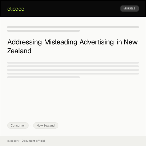 Document preview: Dispute regarding misleading advertising by a local retailer — Consumer, New Zealand