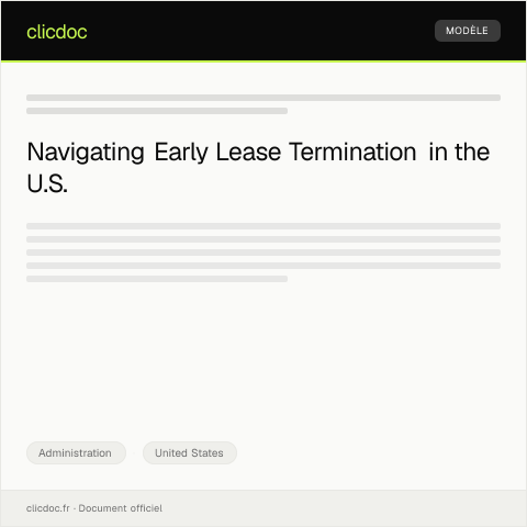 Document preview: Notification of Early Lease Termination and Penalty Waiver Request — Administration, United States
