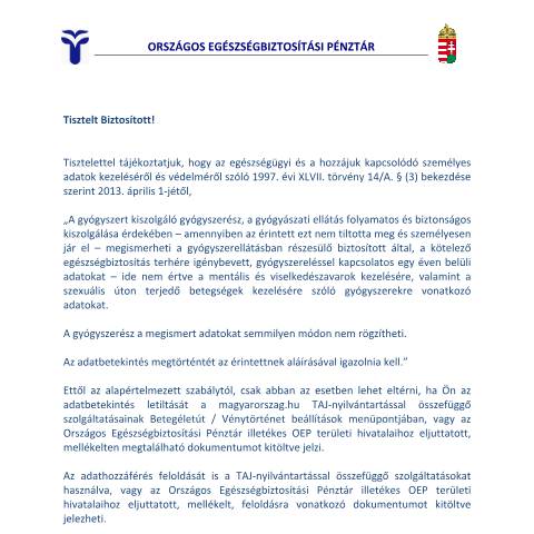 Document preview: AV.65.U — Útmutató — NEAK_EGESZSEGBIZTOSITAS, Magyarország (CERFA n°AV.65.U)