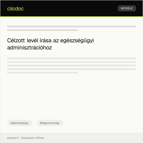 Document preview: Egészségügyi adminisztrációs adatszolgáltatás — Egészségügy, Magyarország