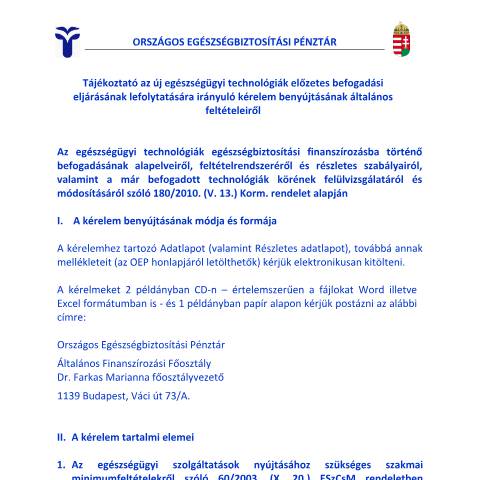 Document preview: AF.80.U — Útmutató — NEAK_EGESZSEGBIZTOSITAS, Magyarország (CERFA n°AF.80.U)
