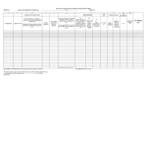 Document preview: ReturnofEmployers Of PersonsEmployed — Income Tax, Guyana