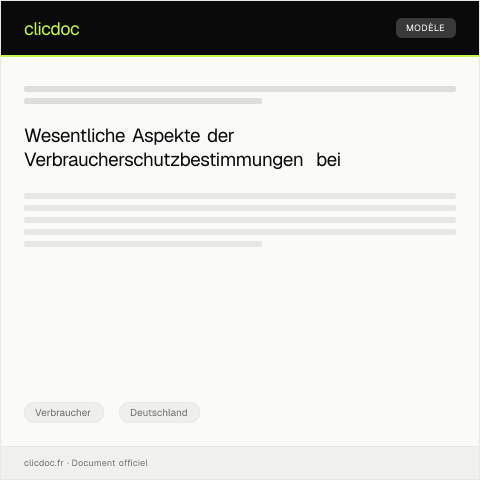 Dokumentvorschau: Erklärung zur Einhaltung der Verbraucherschutz­bestimmungen bei Online-Auktionen — Verbraucher, Deutschland