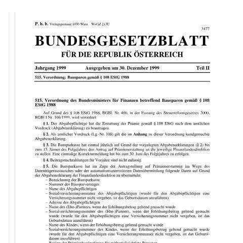Dokumentvorschau: E108 — Antrag auf Erstattung der Einkommensteuer (Lohnsteuer) gemäß § 108 EStG, im Wege der Bausparkasse — Steuern, Österreich (CERFA n°E108)