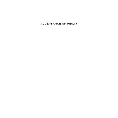 Document preview: Exporters Acceptance of Proxy — Proxy Documents, Sri Lanka