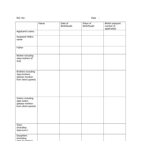 Document preview: Family-tree - Bangladesh — Foreign & Commonwealth Office, Foreign, Commonwealth & Development Office, United Kingdom