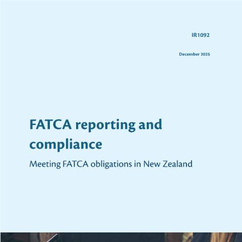 Document preview: FATCA reporting and compliance — International, New Zealand (CERFA n°IR1092)
