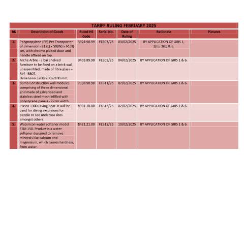 Document preview: February 2025 — Document, Mauritius (CERFA n°TRFeb2025)
