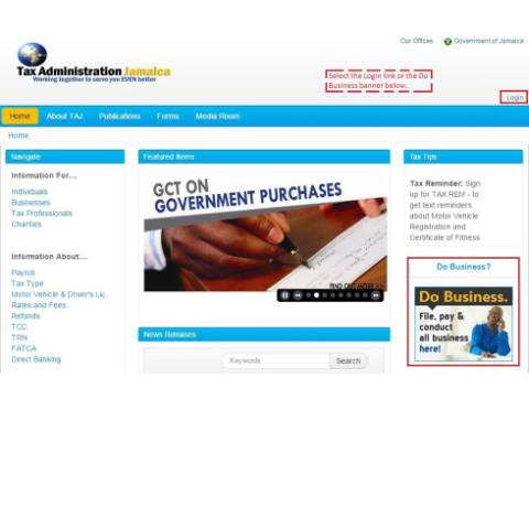 Document preview: File a Consumption Tax Return Online — Form, Jamaica (CERFA n°How+to+file+a+return+online)
