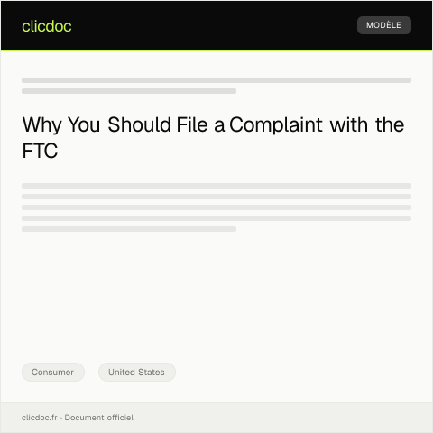 Document preview: Filing a Complaint about Online Marketplace Seller — Federal Trade Commission — Consumer, United States