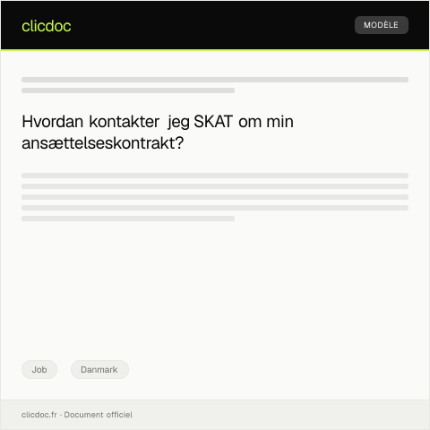Document preview: Forespørgsel om arbejdsansættelseskontrakt hos min arbejdsgiver — Job, Danmark