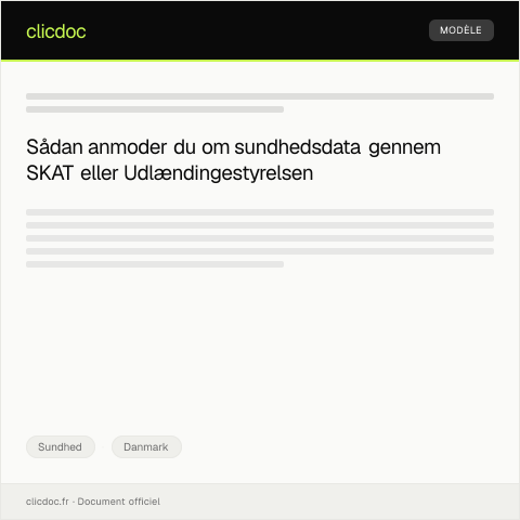 Document preview: Forespørgsel om adgang til sundhedsdata via NemID — Sundhed, Danmark