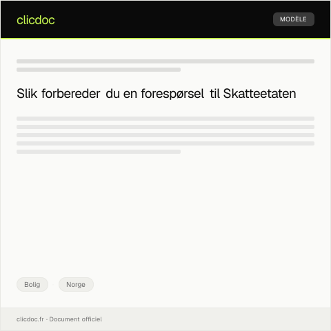 Document preview: Forespørsel om bolig med tilrettelegging for barn — Bolig, Norge
