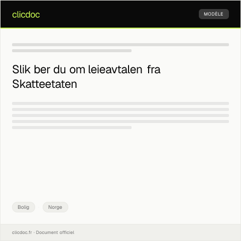 Document preview: Forespørsel om å få tilsendt kopi av leieavtale — Bolig, Norge