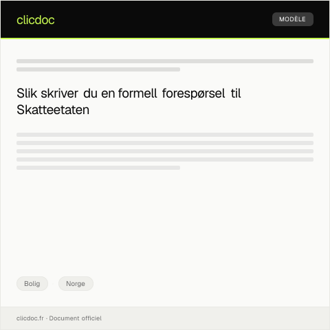 Document preview: Forespørsel om utbedring av bolig — Bolig, Norge