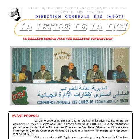 Aperçu du document LDGI 10 — Lettres de la DGI, Algérie (CERFA n°LDGI 10)