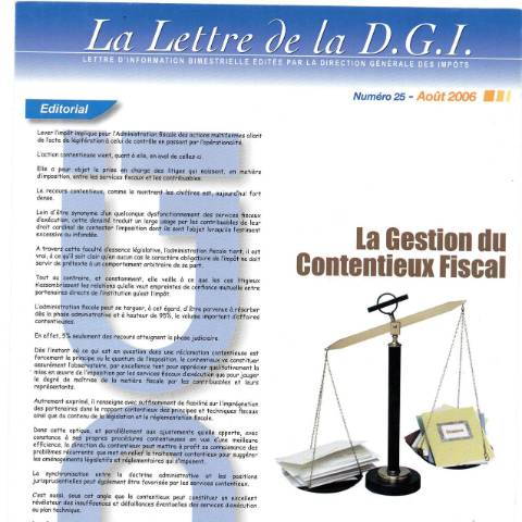 Aperçu du document LDGI 25 — Lettres de la DGI, Algérie (CERFA n°LDGI 25)