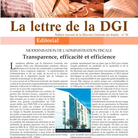 Aperçu du document LDGI 30 — Lettres de la DGI, Algérie (CERFA n°LDGI 30)