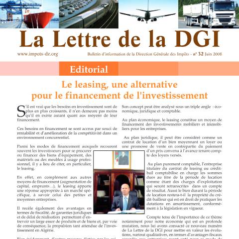 Aperçu du document LDGI 32 — Lettres de la DGI, Algérie (CERFA n°LDGI 32)