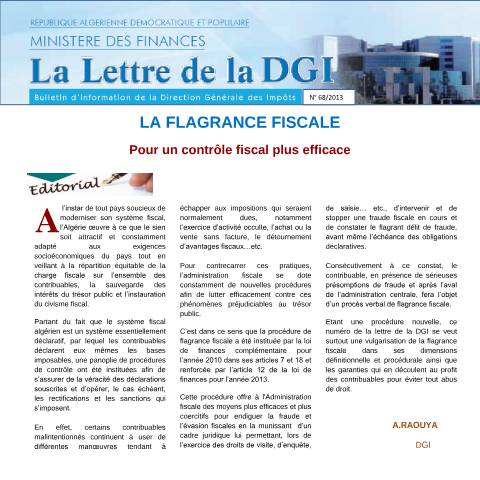 Aperçu du document LDGI 68 — Lettres de la DGI, Algérie (CERFA n°LDGI 68)
