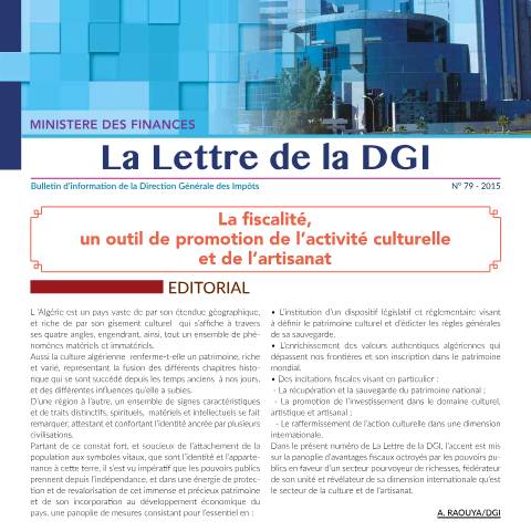 Aperçu du document LDGI_79 — Lettres de la DGI, Algérie (CERFA n°LDGI79)