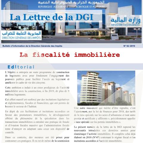 Aperçu du document LDGI_92 — Lettres de la DGI, Algérie (CERFA n°LDGI92)