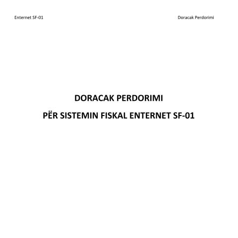 Document preview: ENT SF01 DoracakPerdorimi — Kompanite E Licencuara, Kosovë