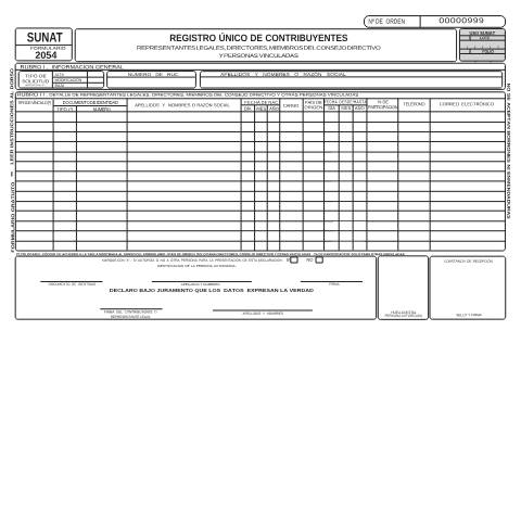 Vista previa del documento Representantes Legales, Directores, Miembros del Consejo Directivo y Personas Vinculada - 2054 — FORMULARIOS, Perú (CERFA n°2054)