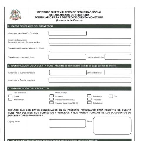 Vista previa del documento formulario estado cuenta proveedores 19E — IGSS - Formularios, Guatemala (CERFA n°19E)