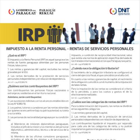 Vista previa del documento IRP RSP Cartilla 6.08.24 — Irp, Paraguay