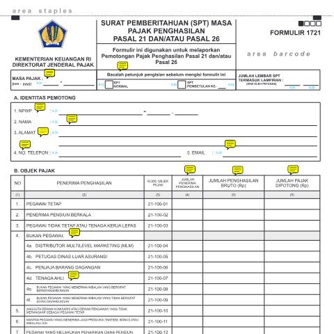 Document preview: SPT Masa PPh 21 Sejak Januari 2014 (PER_14_PJ_2013)_0.pdf — SPT Masa PPh Pasal 21/26, Indonesia (CERFA n°ID-DJP-SPT-Masa-PPh-21-Sejak-Januari-2014-PER-14-PJ-2013-0)