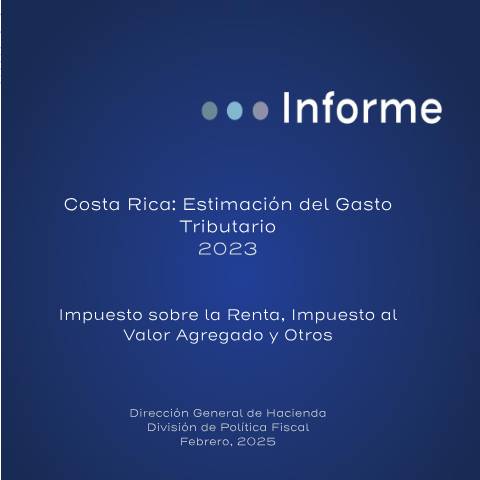 Vista previa del documento GASTO TRIBUTARIO 2023 — Documento tributario, Costa Rica (CERFA n°GASTO_TRIBUTARIO_2023)